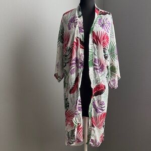 Tropical Print Women's Swim Cover-Up